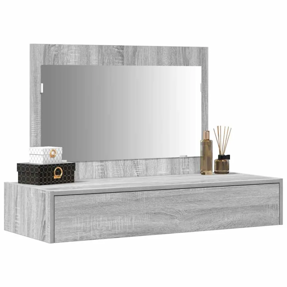 vidaXL Plafondtafel Grijs 100 x 40 x 70 cm Bewerkt hout