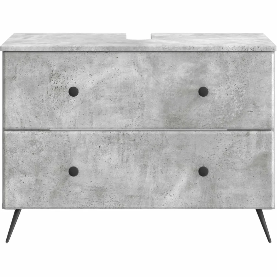 vidaXL Badkamer wastafelkast BREDA Betongrijs 82 x 41 x 59 cm grijs, foto 4