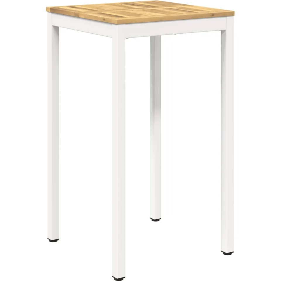 vidaXL Tuinbar Tafel NAARDEN Witgewassen 60 x 60,5 x 105 cm, foto 3
