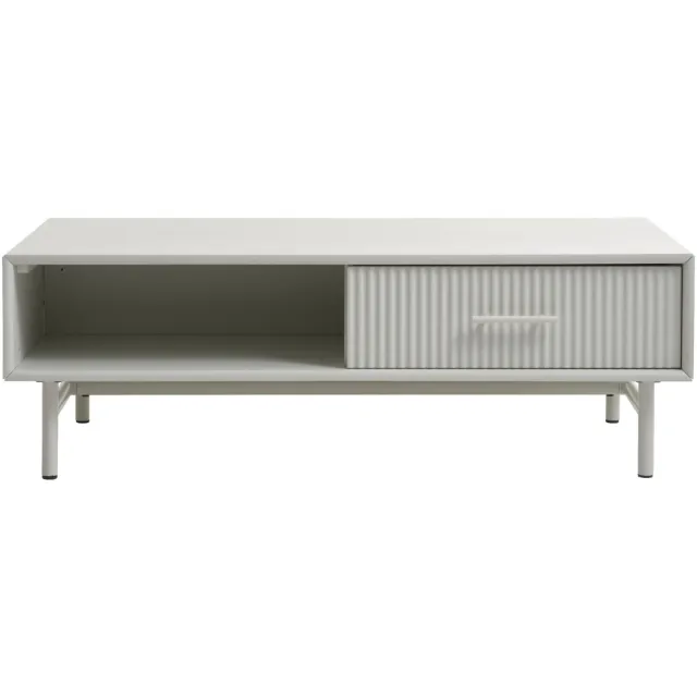 Nest of Nora Salontafel Lona - met lade en open vak 120x60 - MDF - Greige Beige