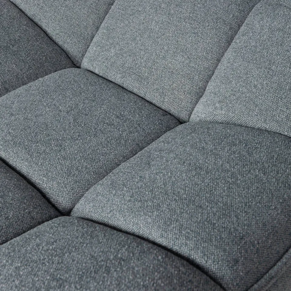 WOOOD Maudi Draaifauteuil - Polyester - Blue Stone - 84x74x86, foto 6