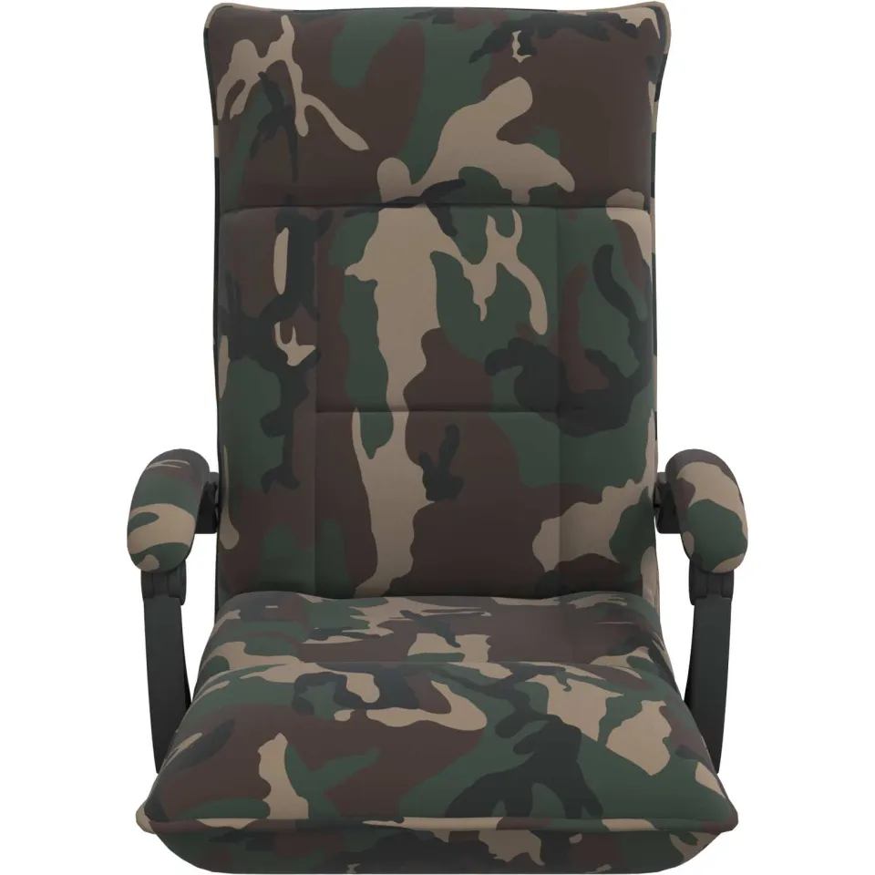 vidaXL Verstelbare vlo stoelen Legergroen Stof groen, foto 4