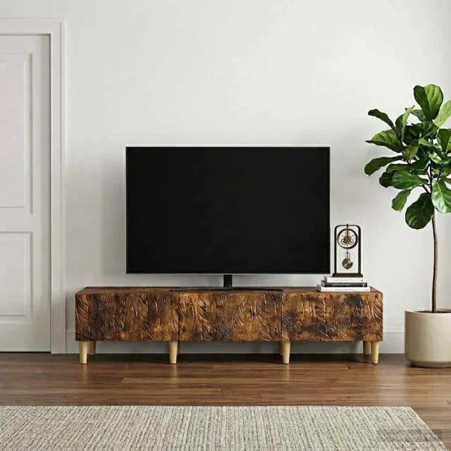 vidaXL TV-kast 147 x 34,5 x 30 cm Gerookt eiken Bewerkt hout, foto 2
