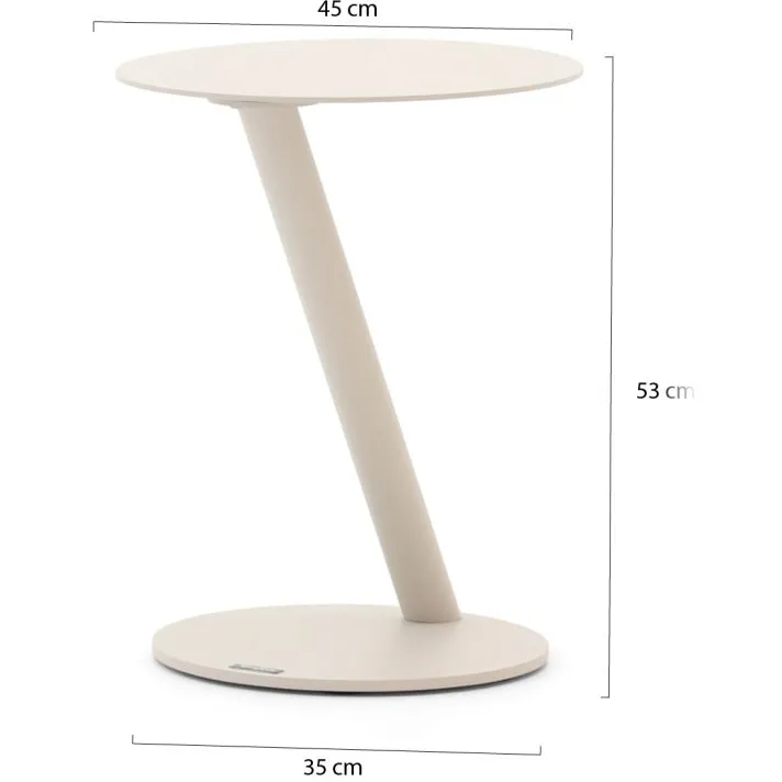 Manifesto Furniture Manifesto Esino bijzet tuintafel ø45 (h:53cm) taupe, foto 2