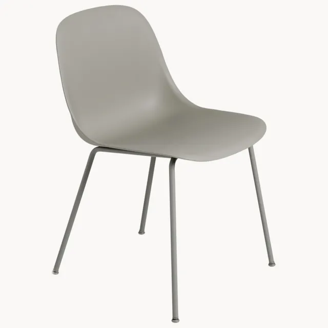 Muuto Eetkamerstoel Fiber Grijs