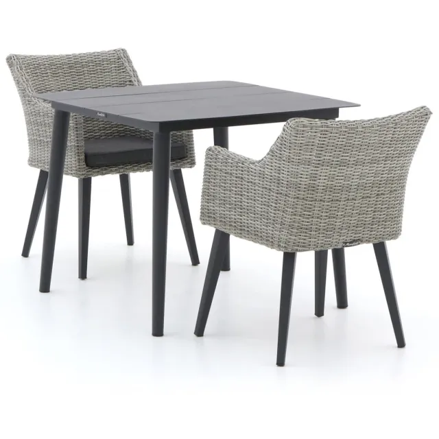 Manifesto Furniture Manifesto Matese/Sora 90cm dining tuinset 3-delig grijs, foto 2