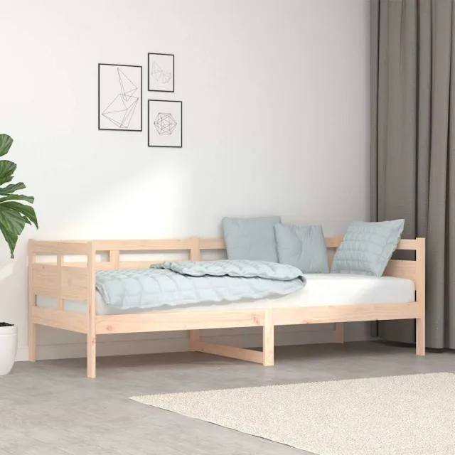 vidaXL Slaapbank massief grenenhout 80x200 cm bruin