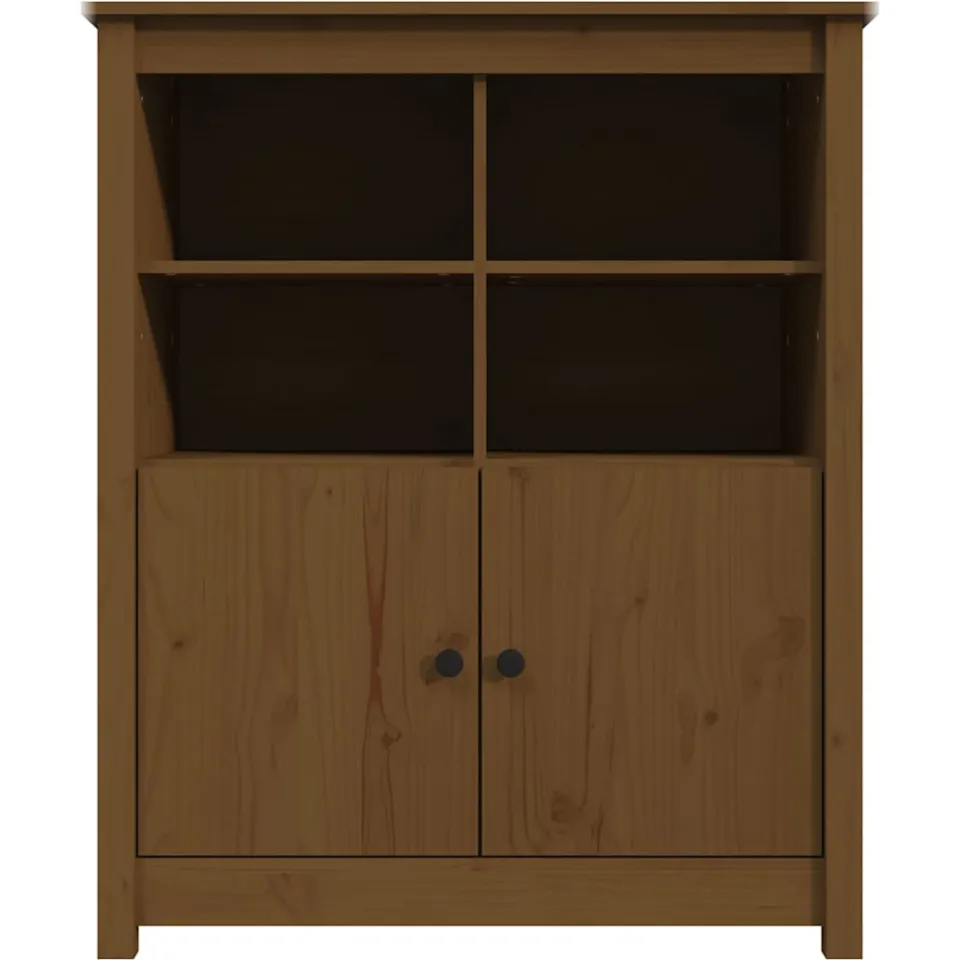 vidaXL Dressoir 83x41,5x100 cm massief grenenhout honingbruin bruin, foto 3