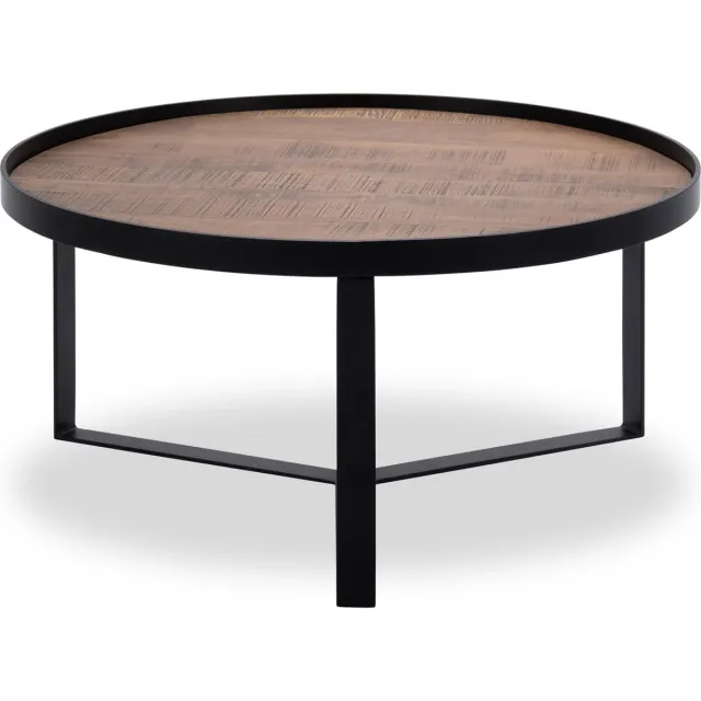 Icon Living Salontafel Hub 4 - Hout Naturel - Zwart Metaal Natural