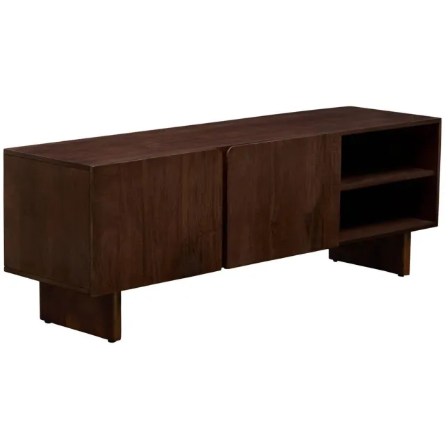 Atmosphera Créateur d'intérieur® Nyero tv-meubel met 2 deuren en 2 vakken, 40 x 147 cm, bruin Marron
