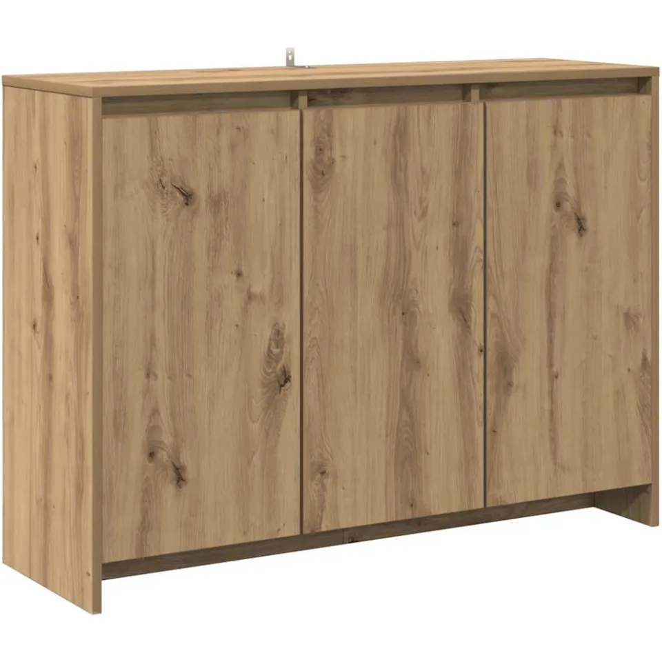 vidaXL Dressoir 102x33x75 cm bewerkt hout artisanaal eikenkleurig, foto 3