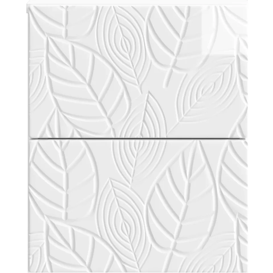 vidaXL Wandbeugel Bedkast Hoogglans Wit 34,5 x 33 x 40 cm Bewerkt hout, foto 4