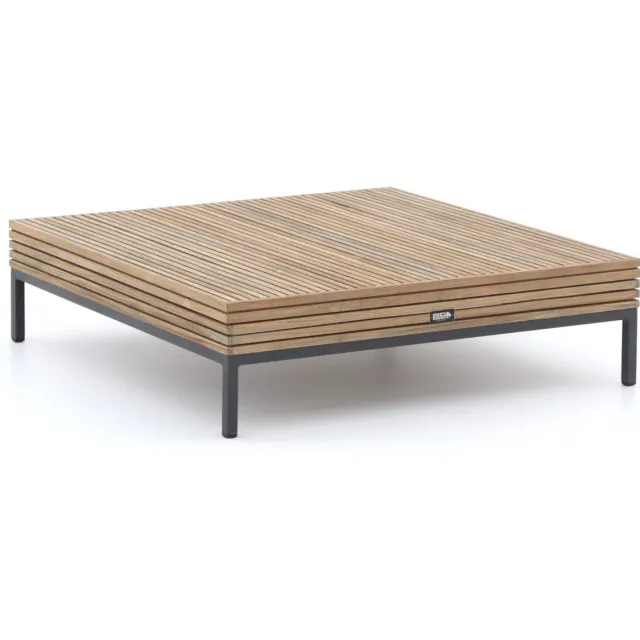 ROUGH Furniture ROUGH-D lounge tuintafel 110x110cm Bruin