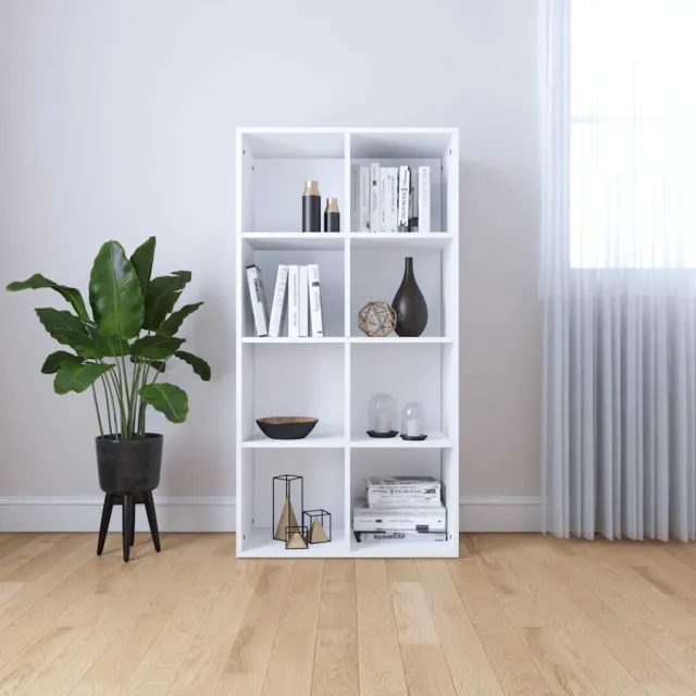 vidaXL Boekenkast/dressoir 66x30x130 cm bewerkt hout wit, foto 2