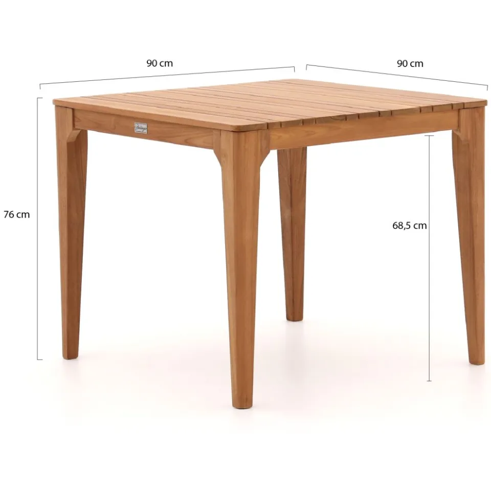 Manifesto Furniture Manifesto Cavone/Bruca 90cm dining tuinset 3-delig stapelbaar bruin, foto 4
