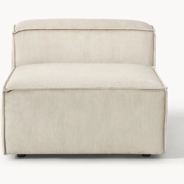 Westwing Collection Middelste module Lennon van corduroy Beige