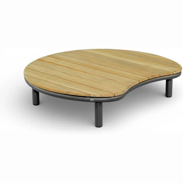 Apple Bee Moon Island Salontafel | Bronze & Teak | 110x97x24 cm