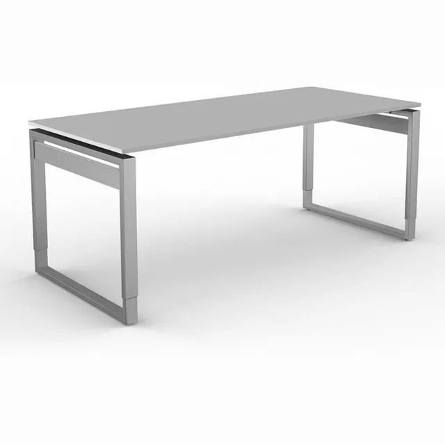 Kerkmann Bureau Workspace 180cm licht grijs hoogte verstelbaar grijs, metaal