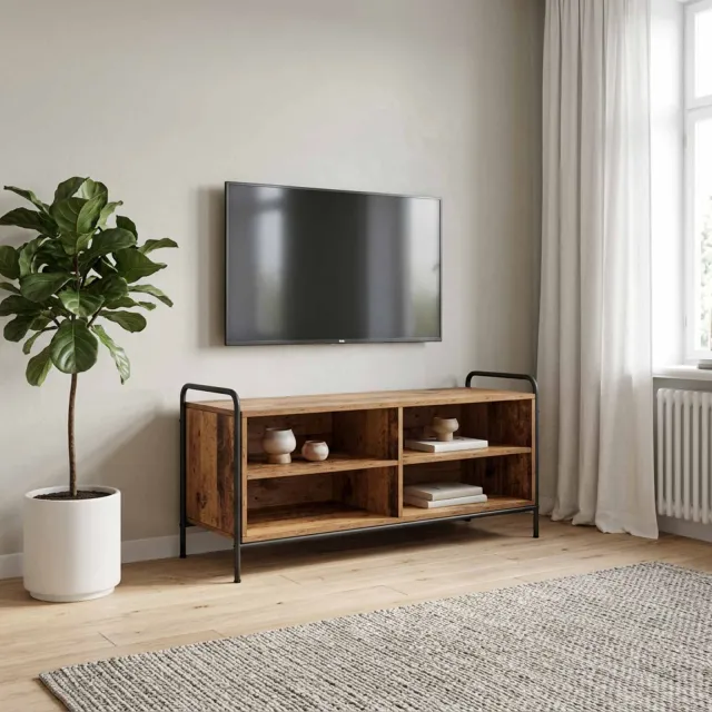 vidaXL Tv-meubel 140 x 39,5 x 50 cm Oud hout Bewerkt hout Bruin