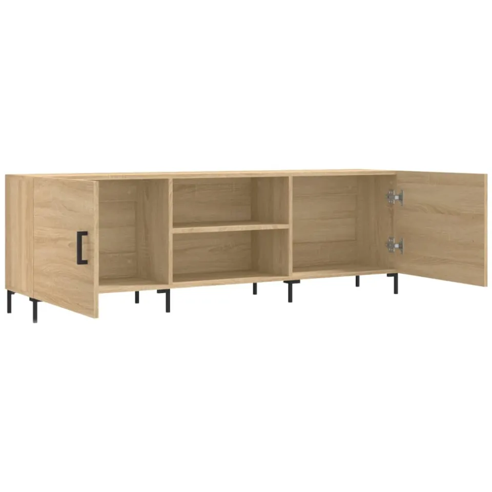 vidaXL Tv-meubel 150x30x50 cm bewerkt hout sonoma eikenkleurig, foto 4