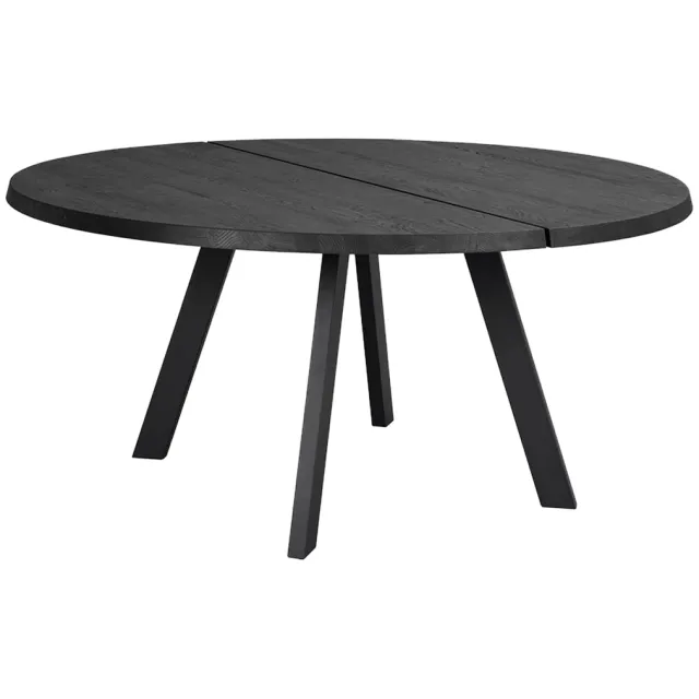 Rowico Home Fred houten eettafel zwart - Ø 160 cm