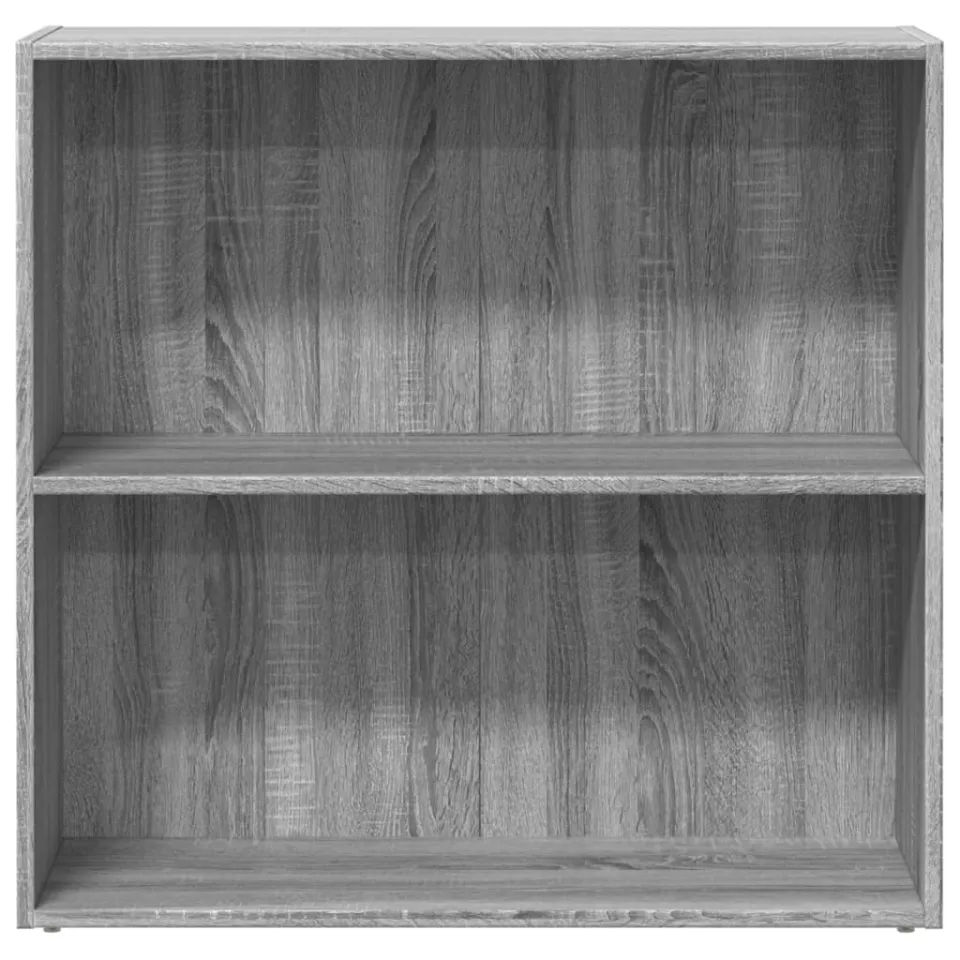 vidaXL Boekenkast 80x30x77 cm bewerkt hout grijs sonoma eikenkleurig, foto 4