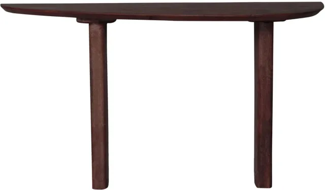 Home67 Sidetable Rhys 135 x 40 cm - Espresso Mangohout - Wandtafel - Haltafel - Japandi Bruin