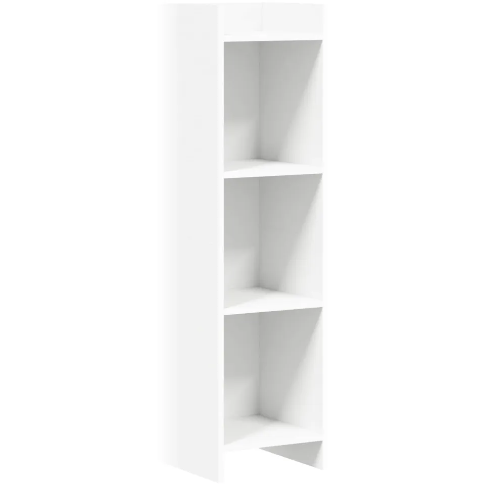 vidaXL Boekenkast Wit 30 x 30 x 111 cm Bewerkt hout
