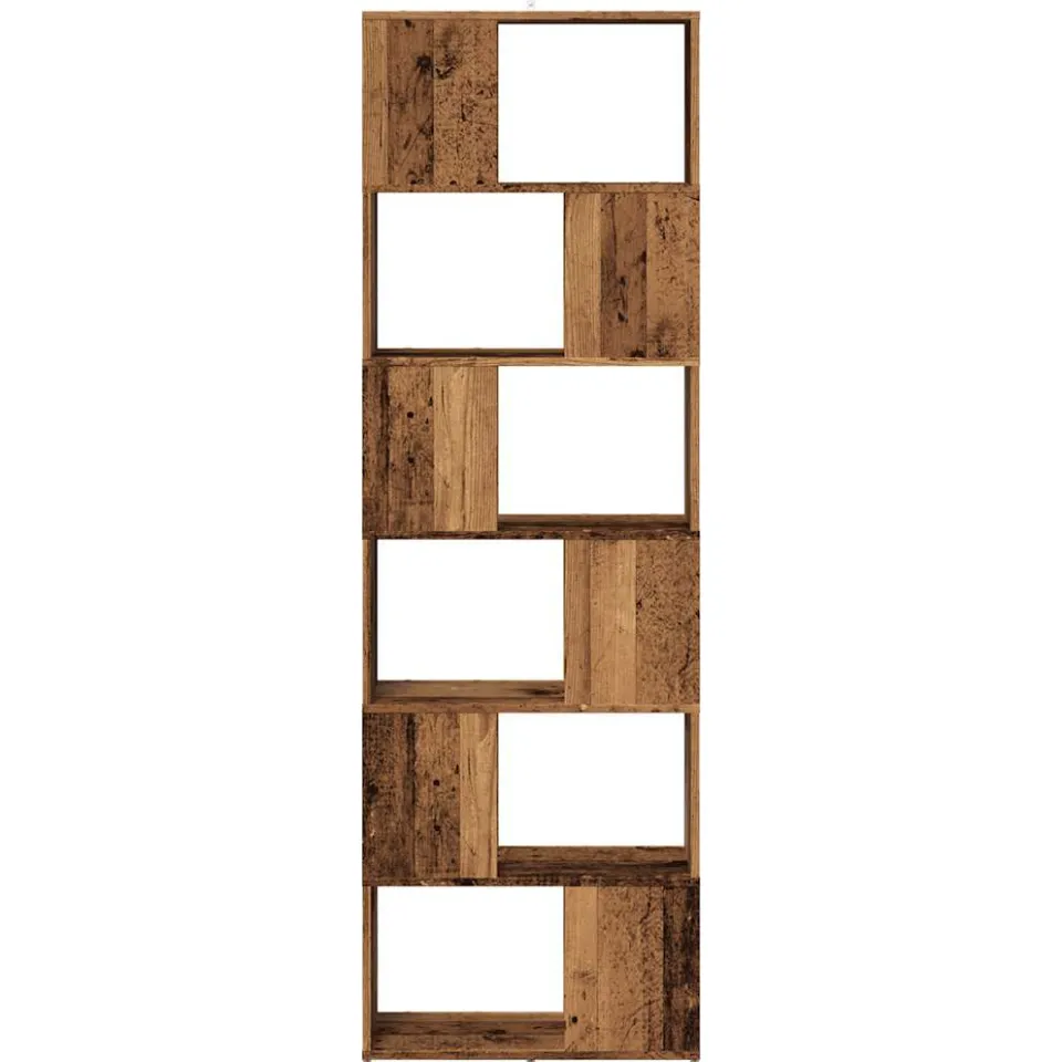 vidaXL Boekenkast/kamerscherm 60x24x186 cm oud houtkleurig bruin, foto 3