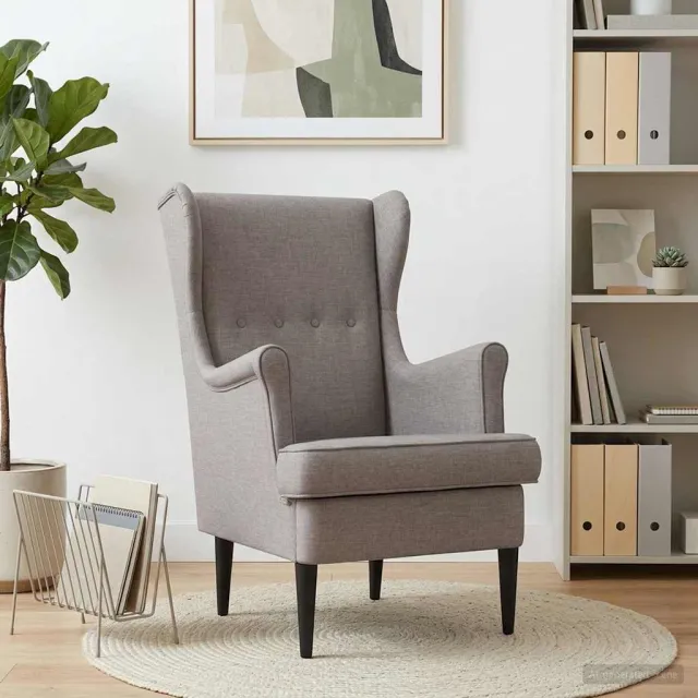 vidaXL Fauteuil Taupe Stof