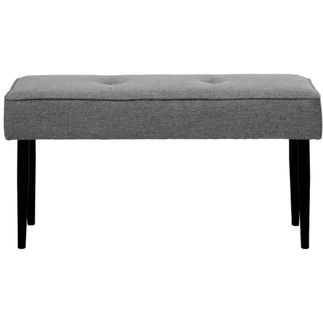 Meubelplaats Eetkamerbank Anzac - Brego 10 grijs - 100x36x48 cm - stof - metalen onderstel
