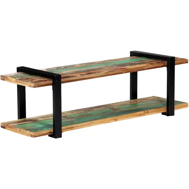 vidaXL Tv-meubel 130x40x40 cm massief gerecycled hout Meerkleurig
