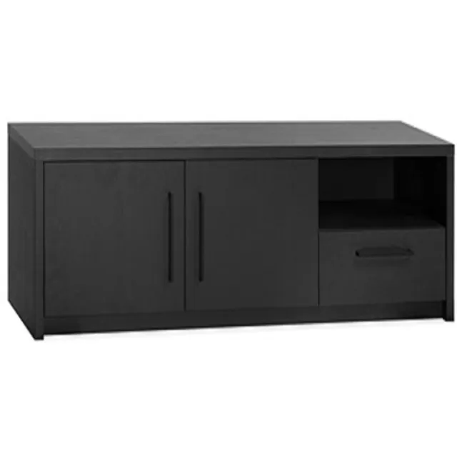 A-Meubel Amsterdam TV-Meubel 2 deurs / 1 lade / 1 open noir