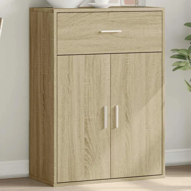 vidaXL Dressoir 60x30x84 cm bewerkt hout sonoma eikenkleurig, foto 2