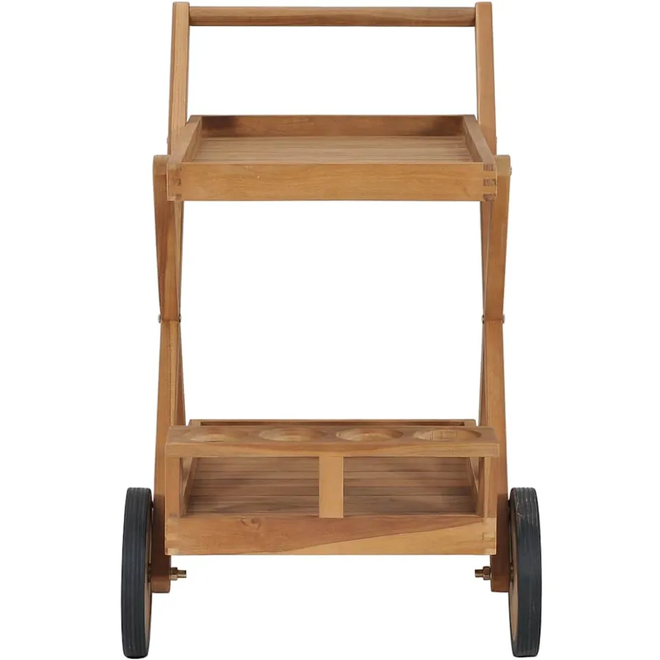 vidaXL Theewagen massief teakhout bruin, foto 2