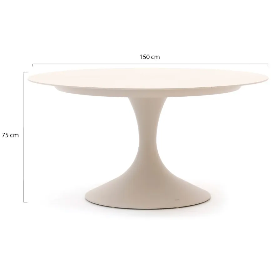 Suns Fiave/Nova ø150cm low dining tuinset 6-delig taupe, foto 4