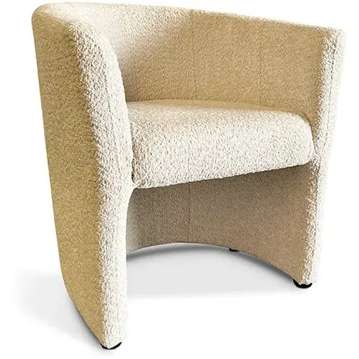 fauteuil Steven ecru teddy, foto 2