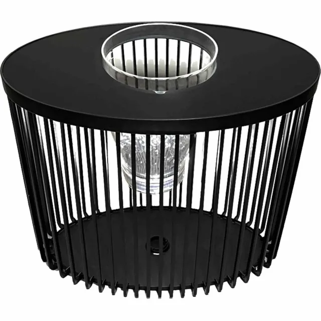 COOTAB Cooler Table 3-in-1 Loungetisch mit Acryl-Kühler Stockholm 46 cm zwart-gekleurd
