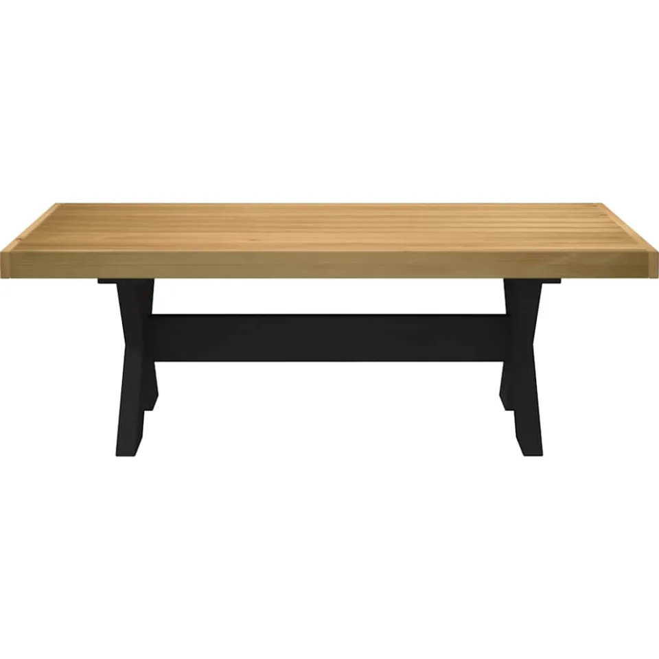 vidaXL Salontafel NOAIN X-vormige poten 120x60x40 cm massief hout Bruin