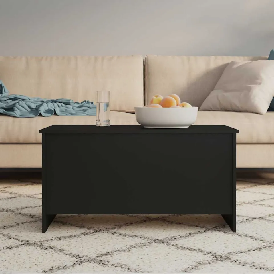 vidaXL Salontafel 102x55,5x52,5 cm bewerkt hout zwart, foto 4