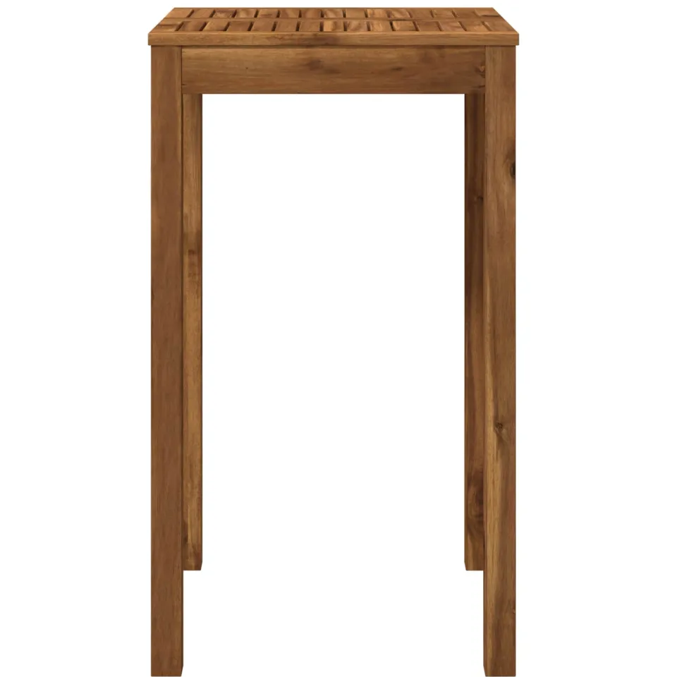 vidaXL Tuinbar Tafel LAREN Naturel 60 x 60,5 x 105 cm Bruin