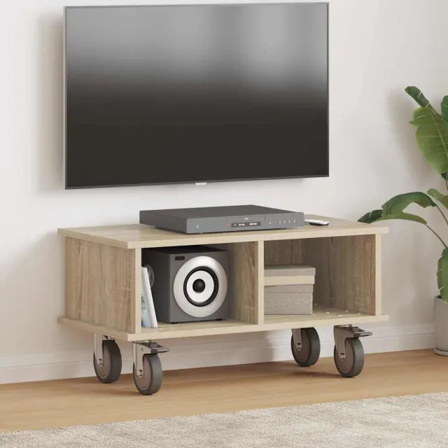 vidaXL TV-standaard 68,5 x 35 x 35 cm Sonoma Eiken Bewerkt hout Bruin