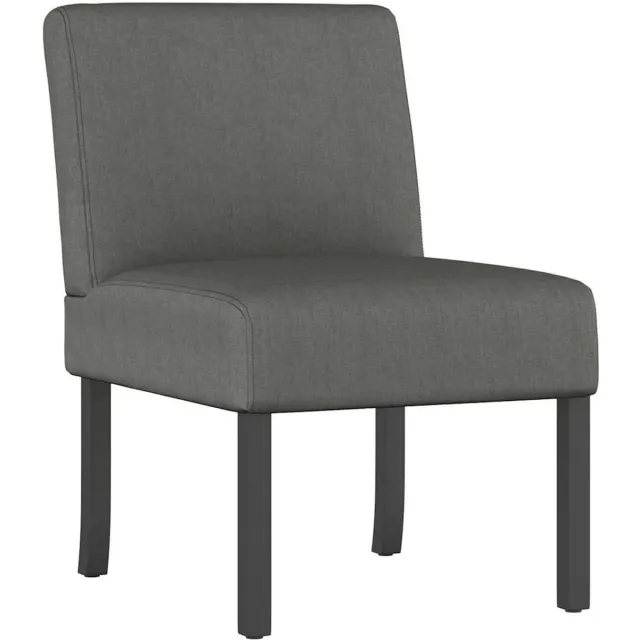 vidaXL Fauteuil - stof - donkergrijs