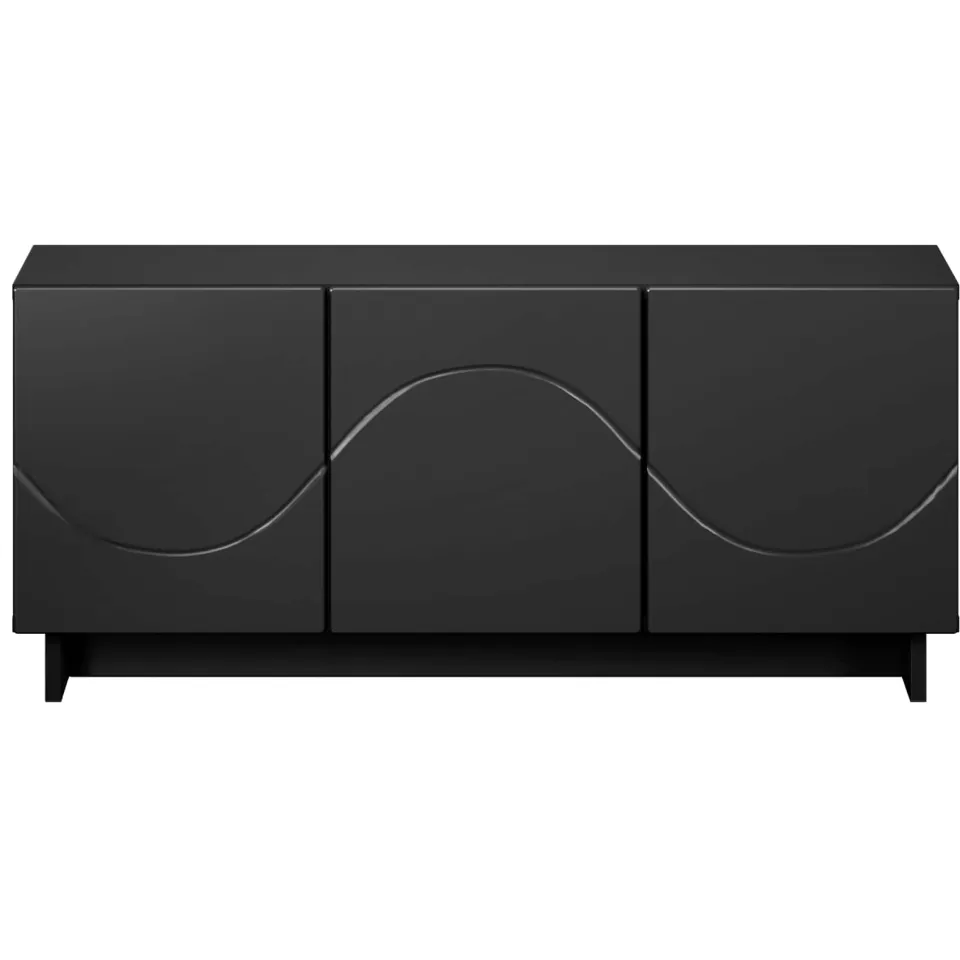 vidaXL tv-meubel 90 x 34,5 x 40 cm Zwart Bewerkt hout, foto 3