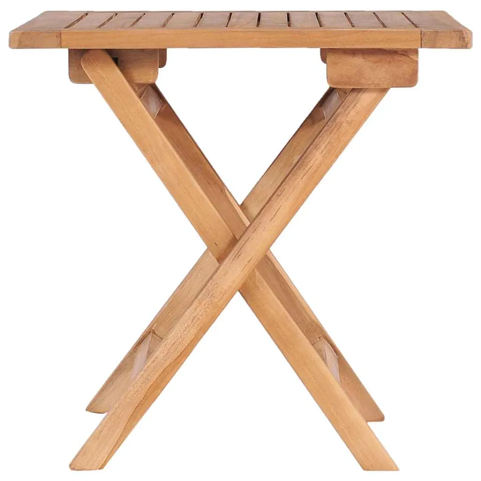 vidaXL Tuintafel inklapbaar 45x45x45 cm massief teakhout bruin, foto 3