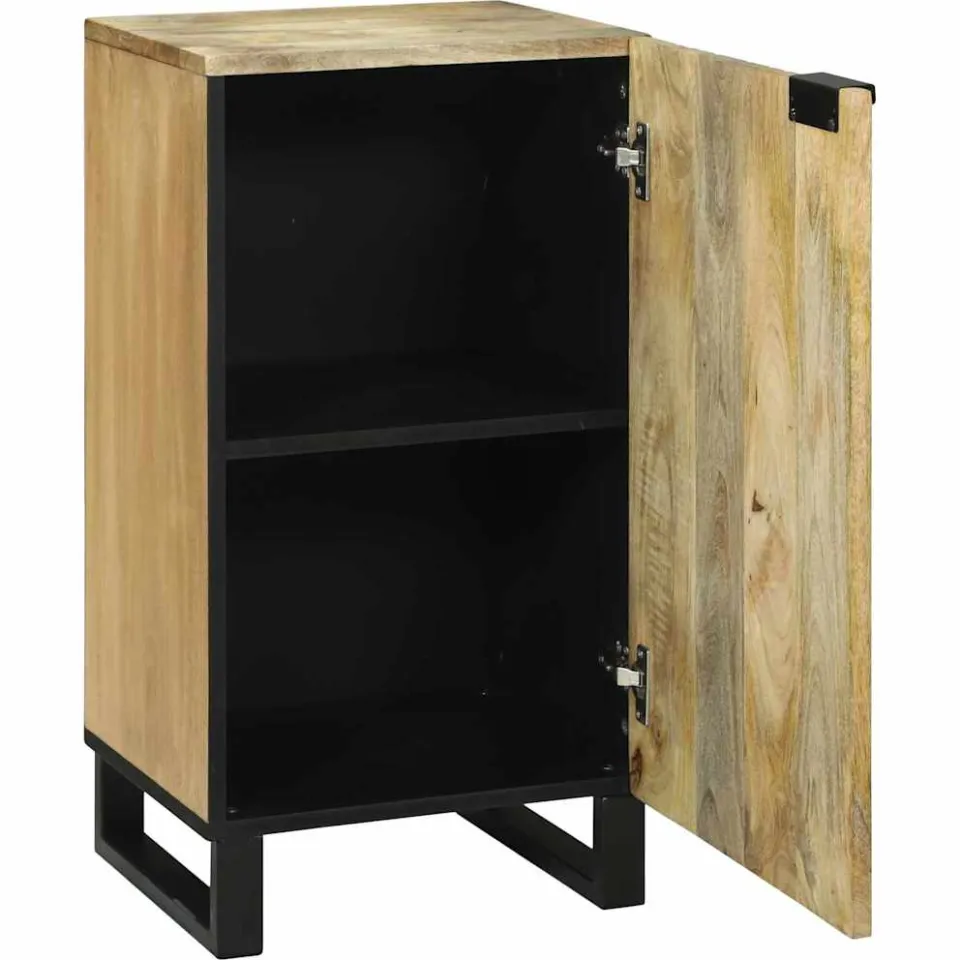 vidaXL Dressoir Bruin 40 x 33 x 75 cm massief mangohout, foto 2