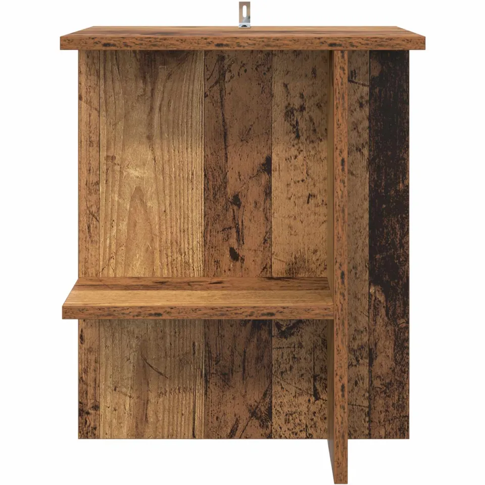 vidaXL Salontafel Oud hout 40 x 30 x 49 cm Bewerkt hout bruin, foto 4