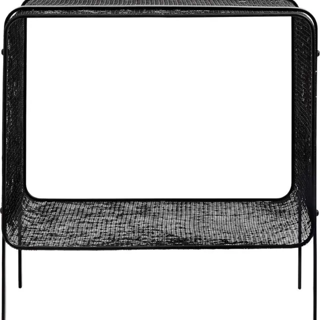 Nordal bijzettafel iron zwart s 41 x 35 x 40
