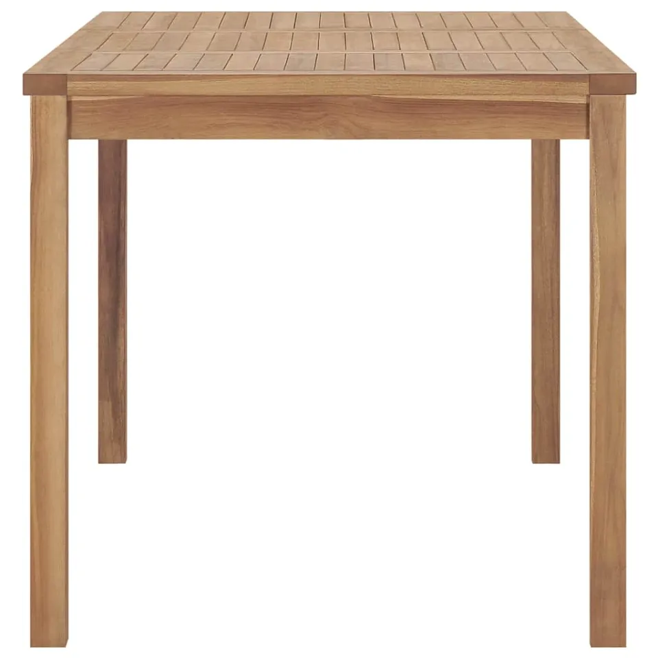 vidaXL Tuintafel 140x80x77 cm massief teakhout bruin, foto 3