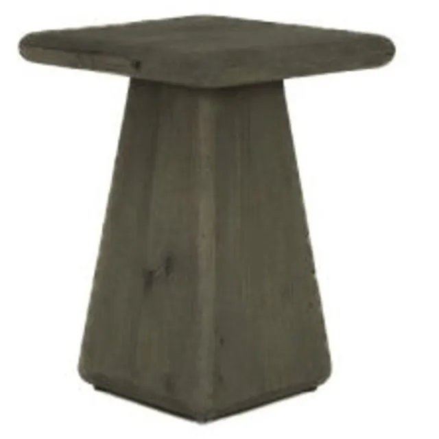 Tower Living Bijzettafel Asti vierkant mangohout 40x40 cm - olijfbruin Bruin Olijfbruin